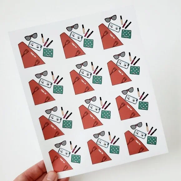 LB021 STICKERS Custom Poshmark Thank You Stickers Shipping Supplies - Picture 4 of 7